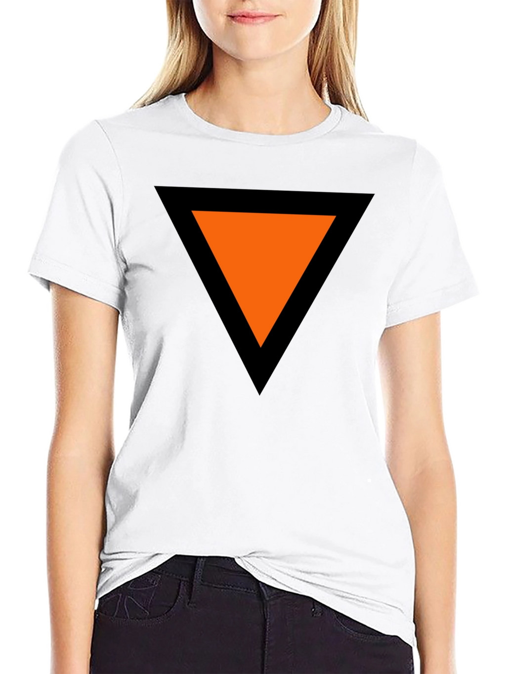 Bold Triangle Graphic Tee - Modern Casual Style