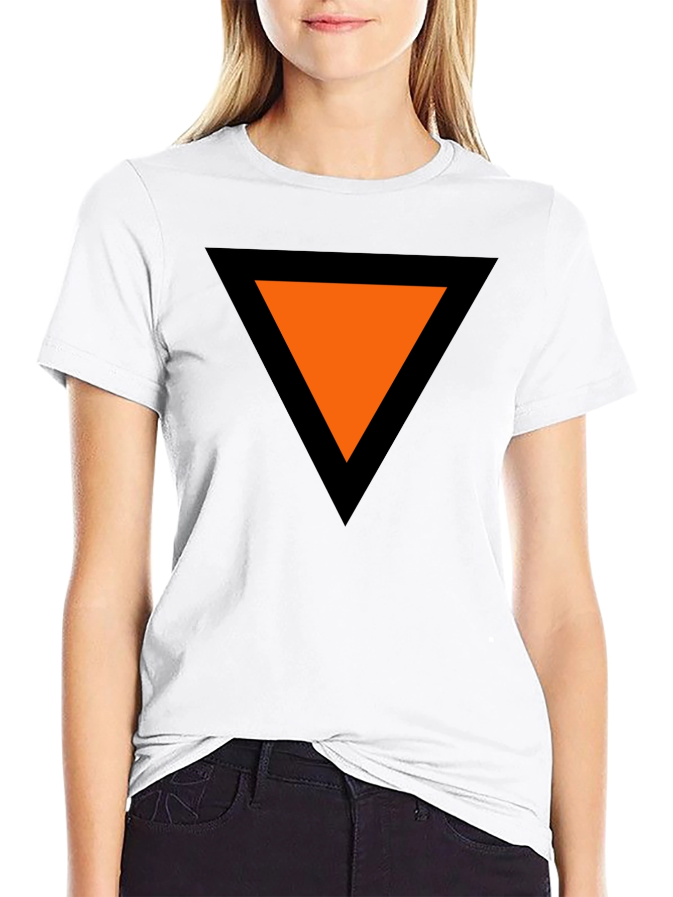 Bold Triangle Graphic Tee - Modern Casual Style