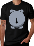 Funny Hippo Butt Graphic Tee - Unisex Black T-Shirt