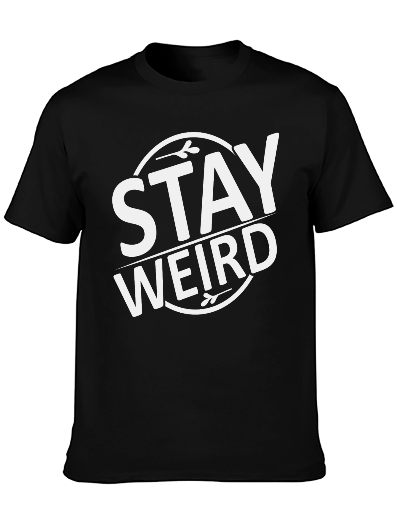 Stay Weird Graphic T-Shirt - Black