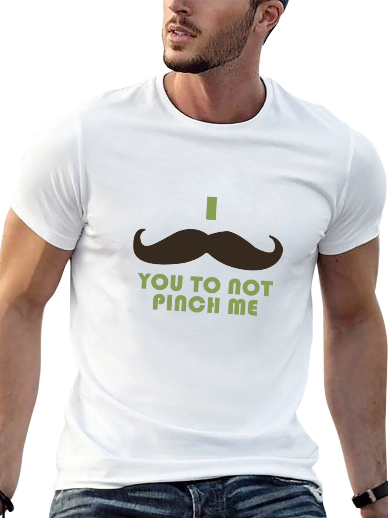 St. Patricks Day Mustache T-Shirt - Dont Pinch