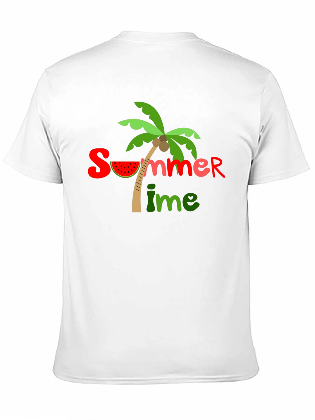 Summer Time Graphic Black T-Shirt