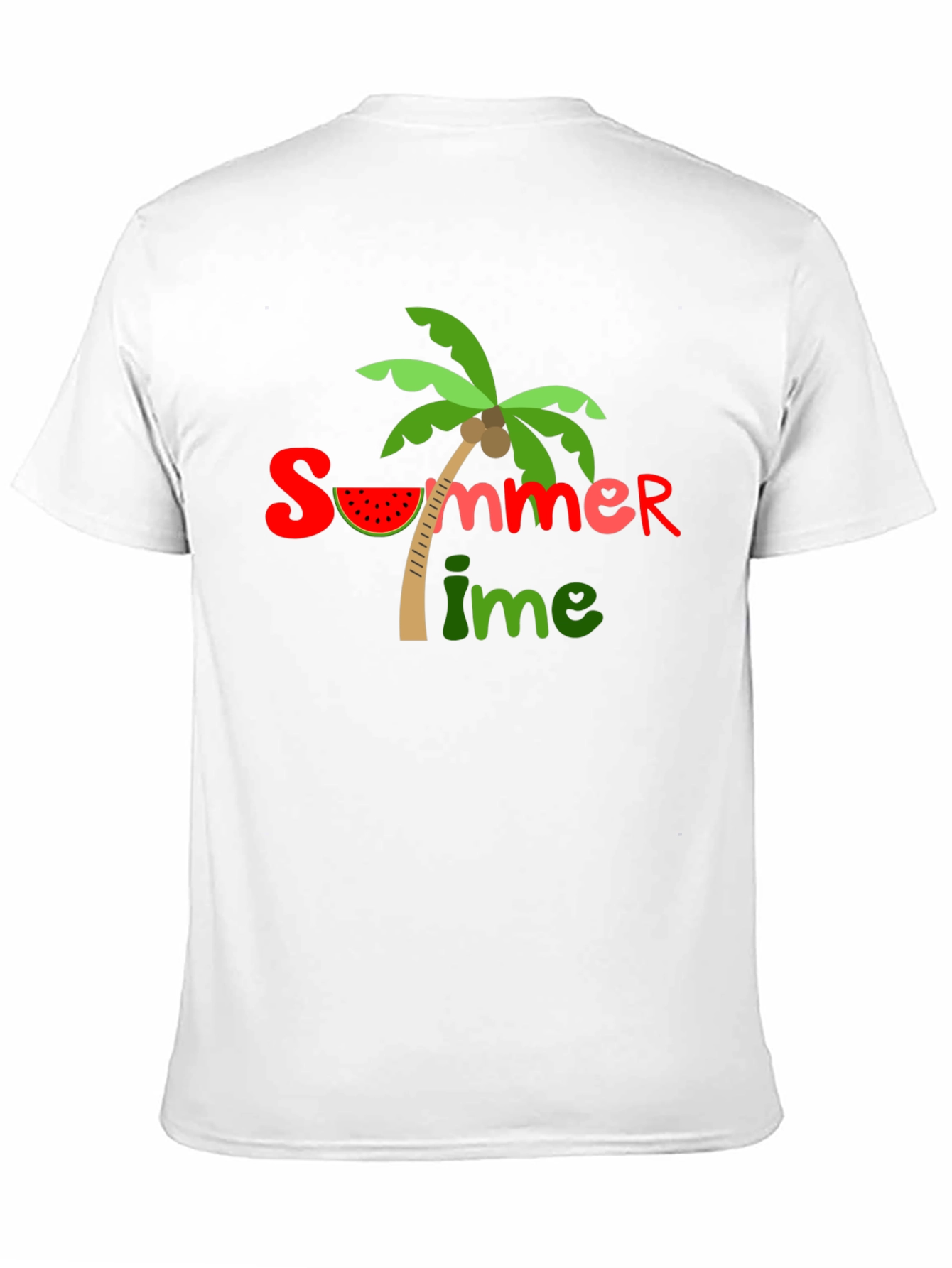 Summer Time Graphic Black T-Shirt