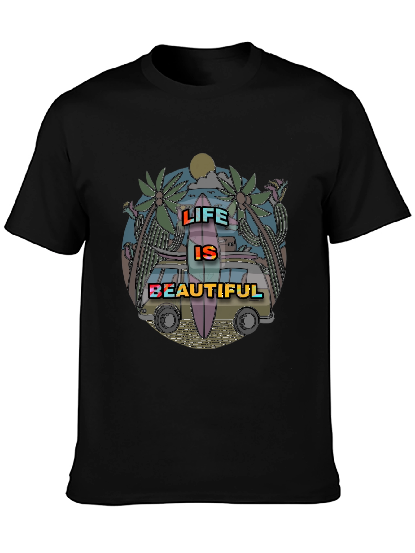 Life Is Beautiful T-Shirt - Summer Vibes