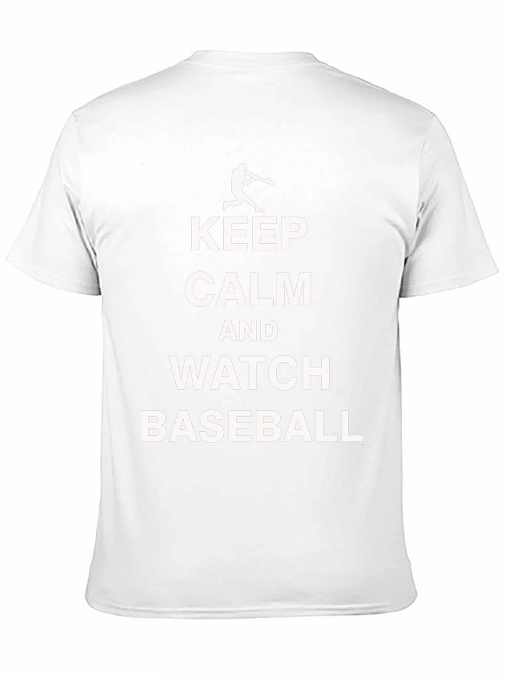 Keep Calm and Watch Baseball Black T-Shirt