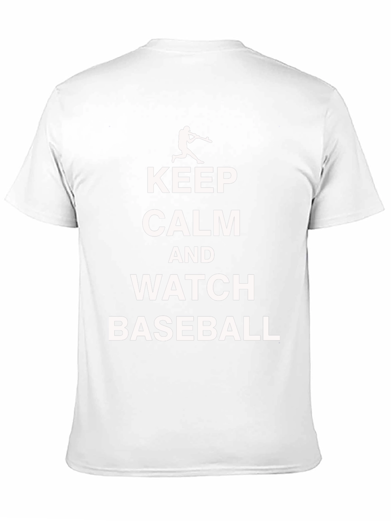 Keep Calm and Watch Baseball Black T-Shirt