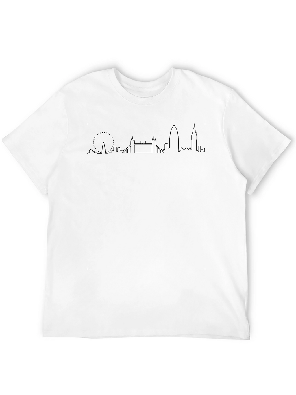 London Skyline Graphic Print T-Shirt - Black