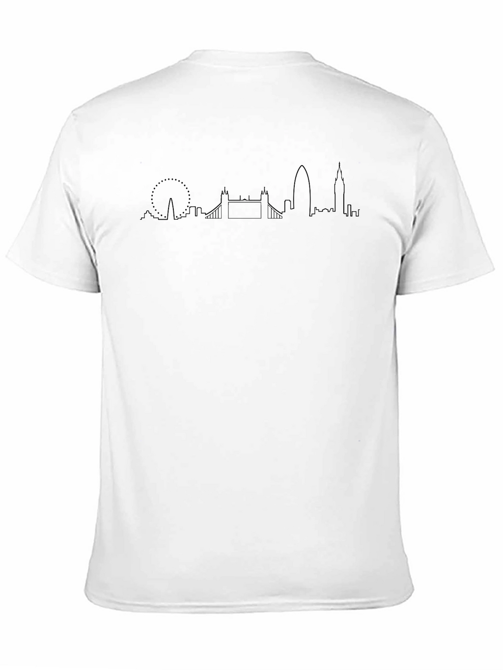 London Skyline Graphic Print T-Shirt - Black