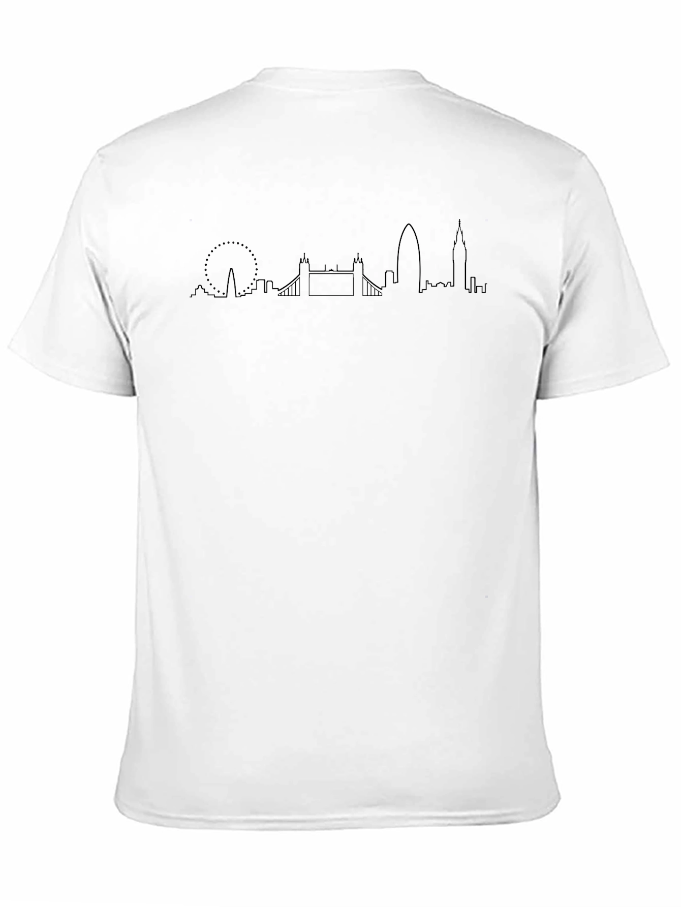 London Skyline Graphic Print T-Shirt - Black