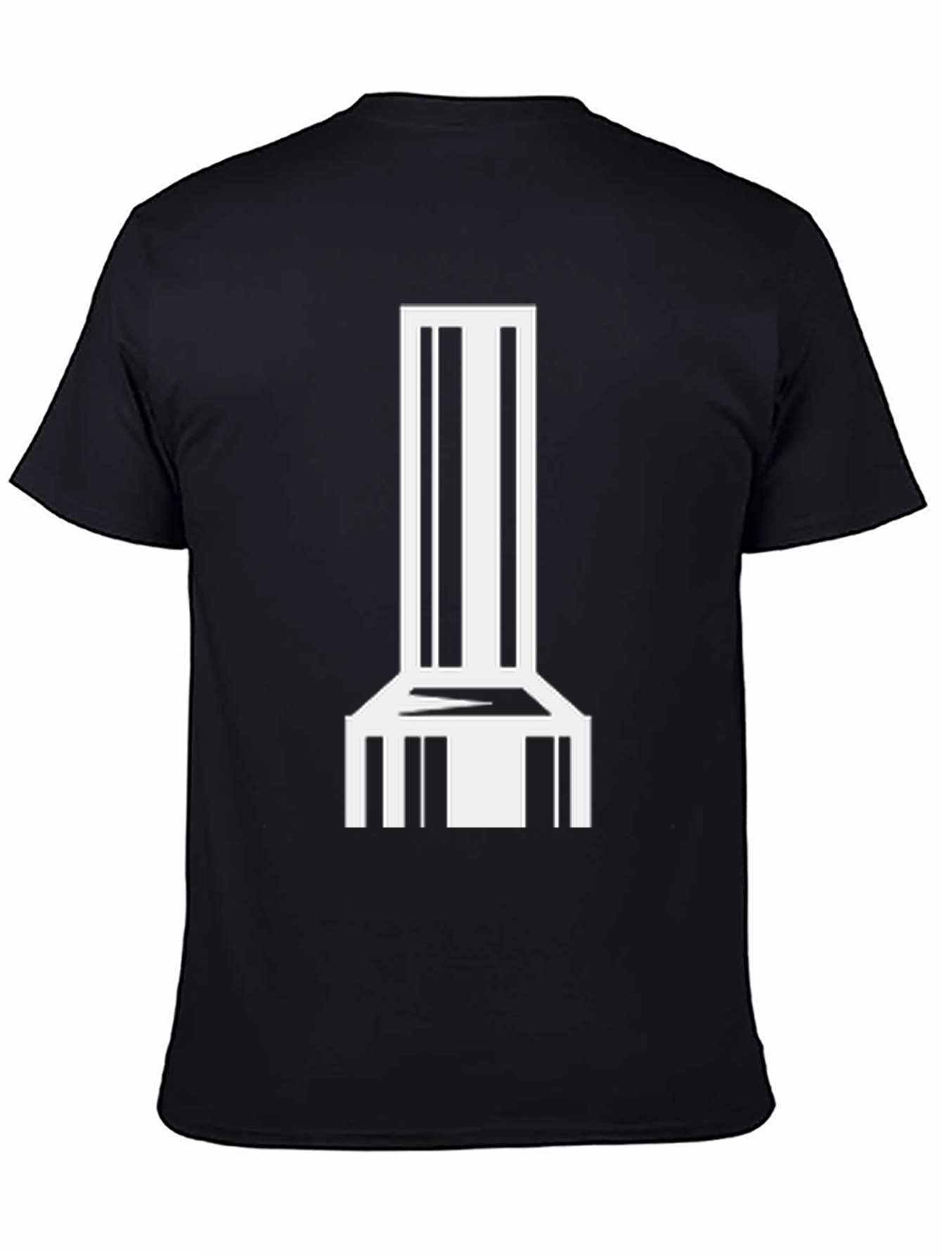 Abstract Modern Chair Graphic Tee - Black