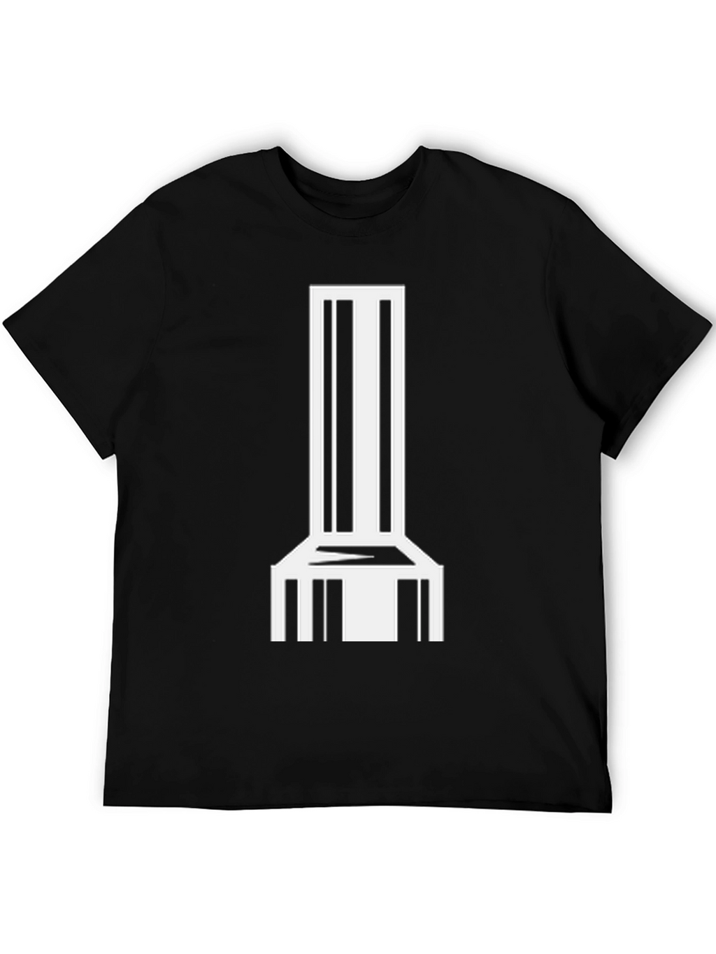 Abstract Modern Chair Graphic Tee - Black