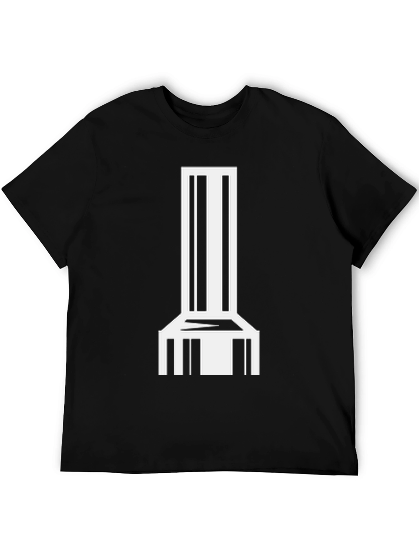 Abstract Modern Chair Graphic Tee - Black