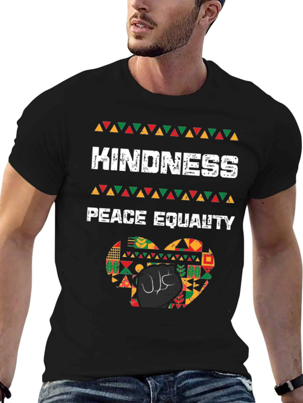 Kindness Peace Equality T-Shirt Black History