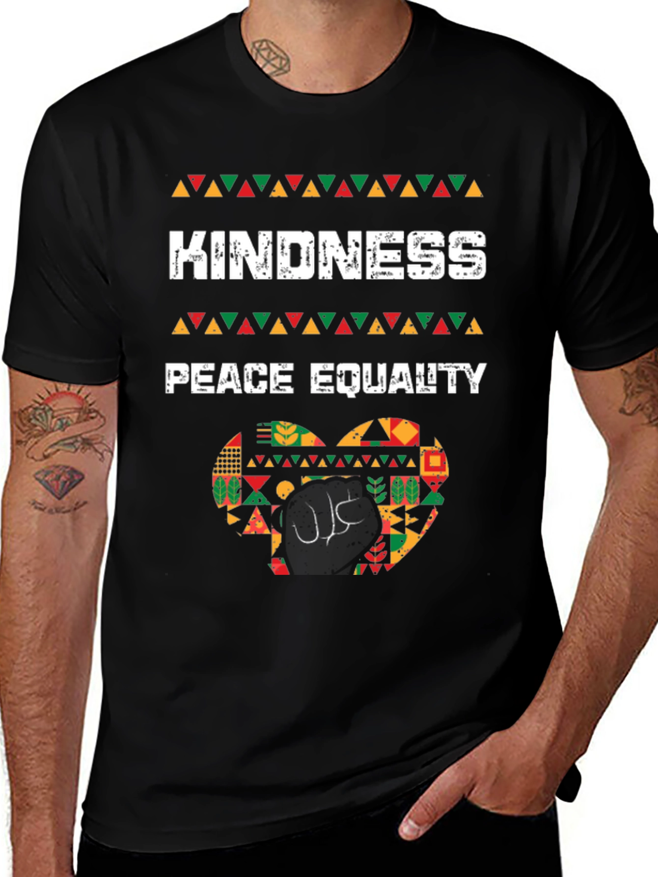 Kindness Peace Equality T-Shirt Black History