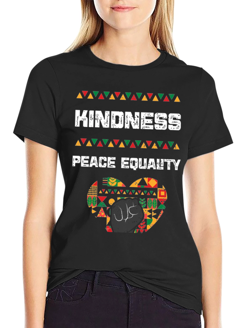 Kindness Peace Equality T-Shirt Black History