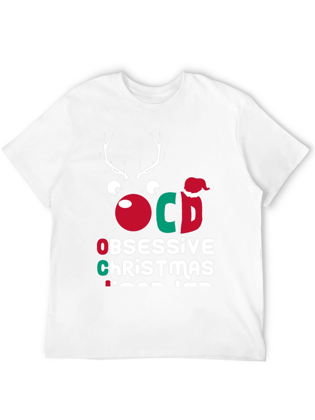 OCD Obsessive Christmas Disorder Funny Tee