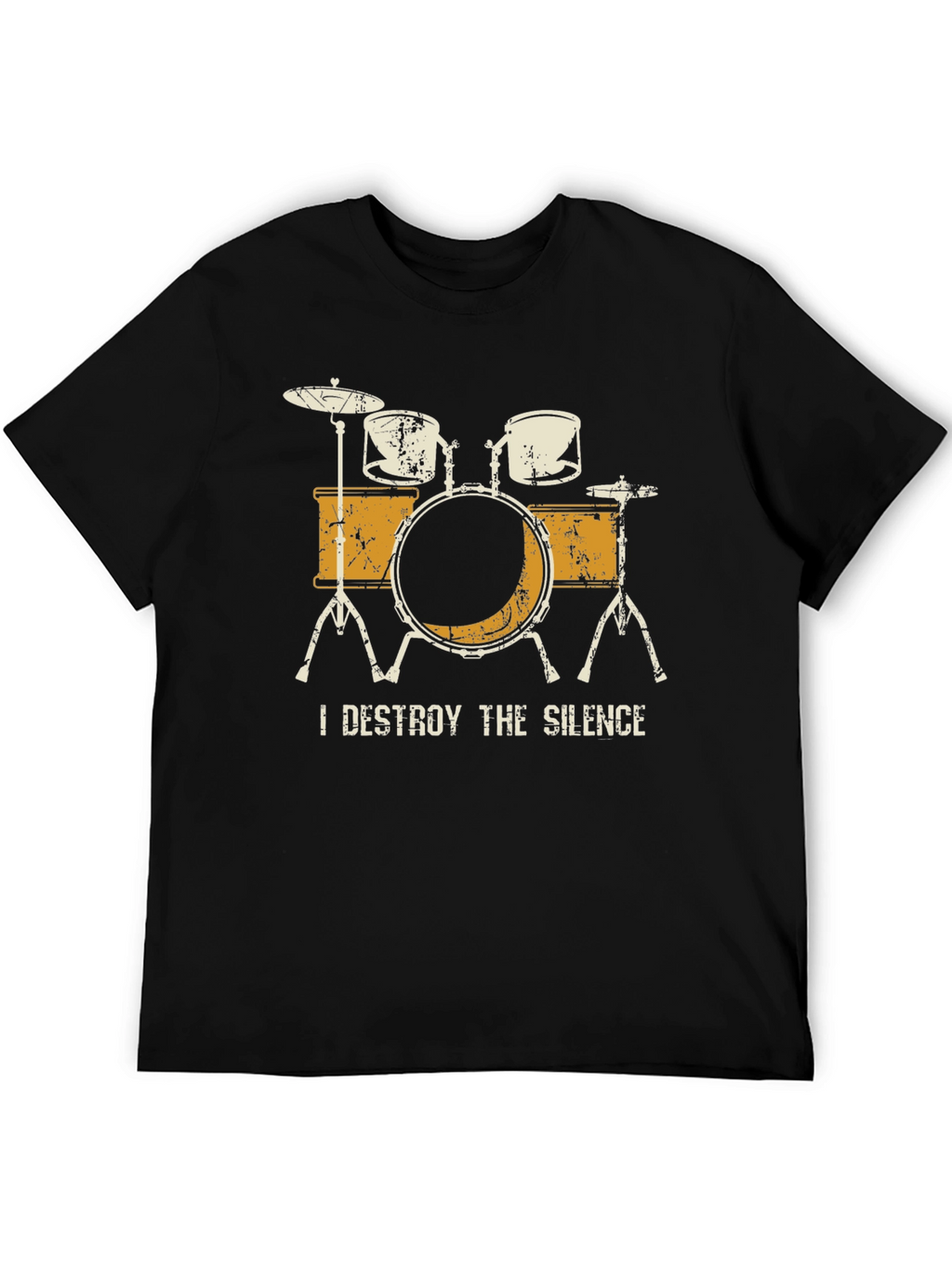 I Destroy The Silence Drum Set Graphic Tee