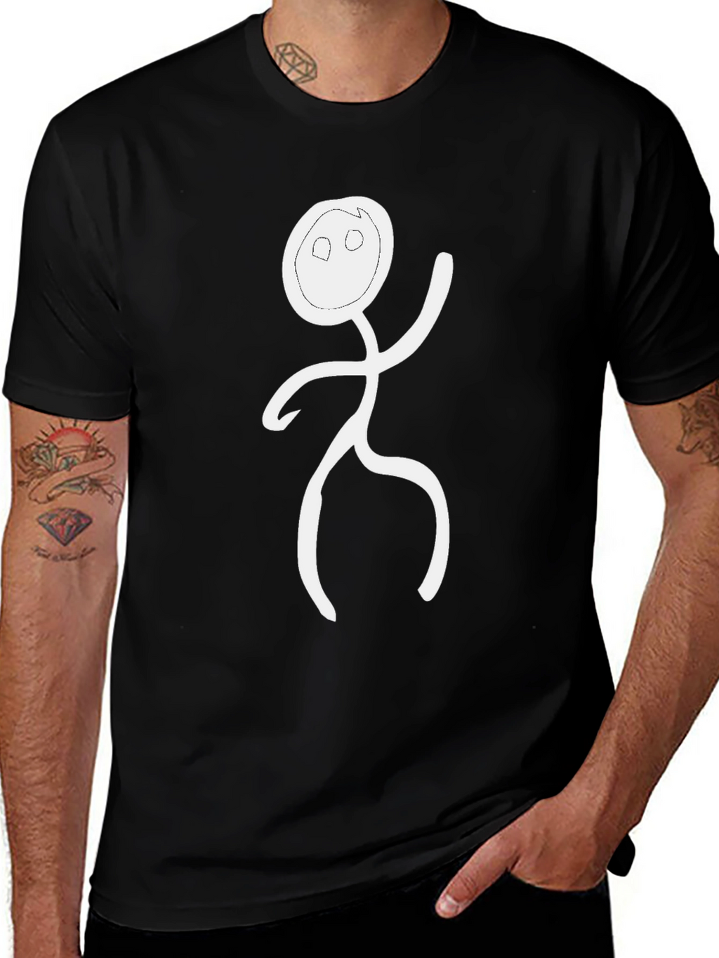 Funny Stick Figure Graphic T-Shirt