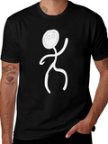 Funny Stick Figure Graphic T-Shirt