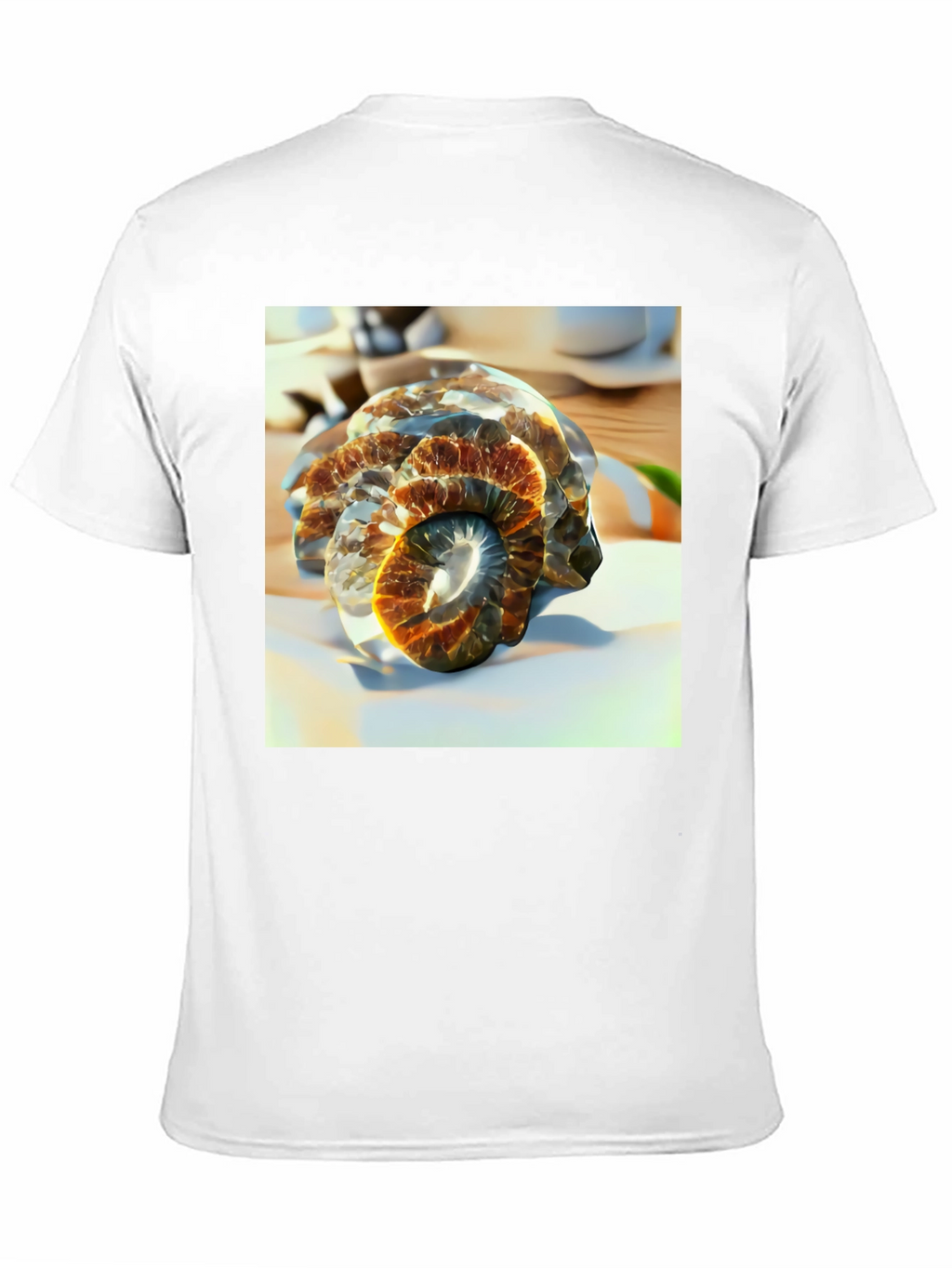 Spiral Fossil Graphic Tee - Unique Design Soft Cotton