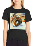 Spiral Fossil Graphic Tee - Unique Design Soft Cotton