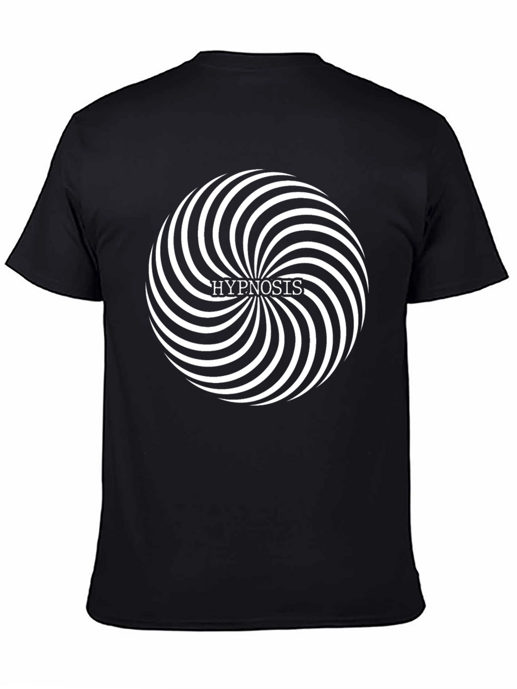 Hypnosis Spiral Graphic T-Shirt - Black