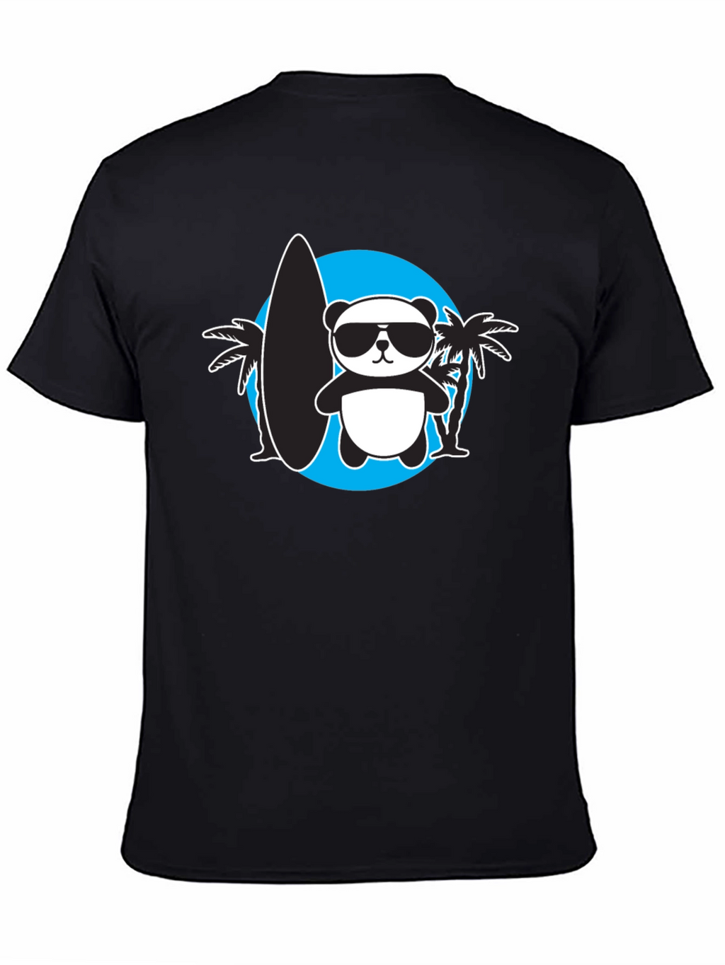 Cool Panda Surfer Graphic Tee