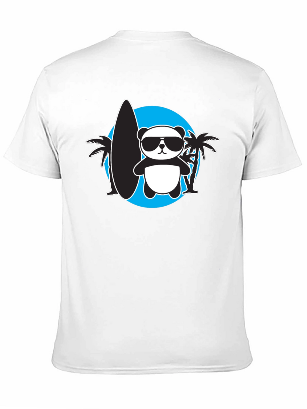 Cool Panda Surfer Graphic Tee