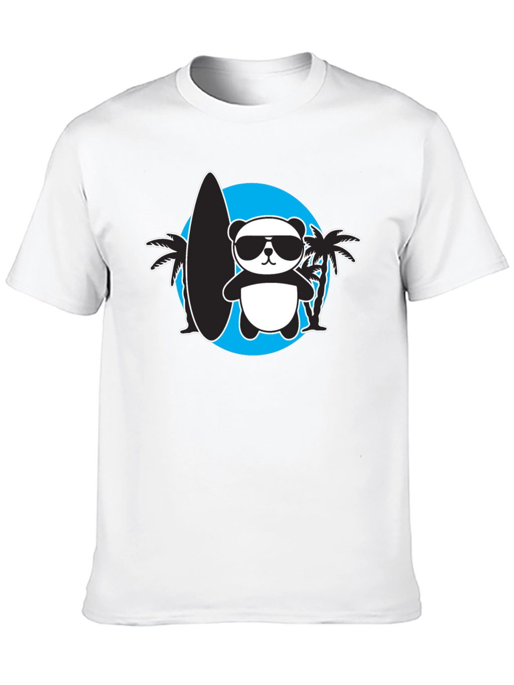 Cool Panda Surfer Graphic Tee