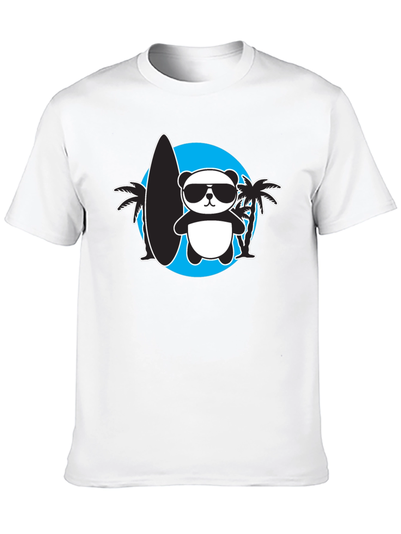 Cool Panda Surfer Graphic Tee