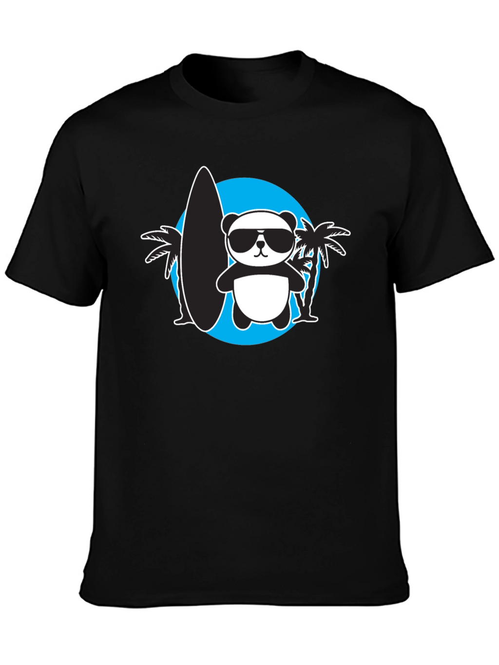 Cool Panda Surfer Graphic Tee