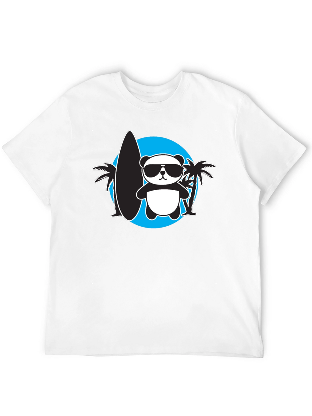 Cool Panda Surfer Graphic Tee