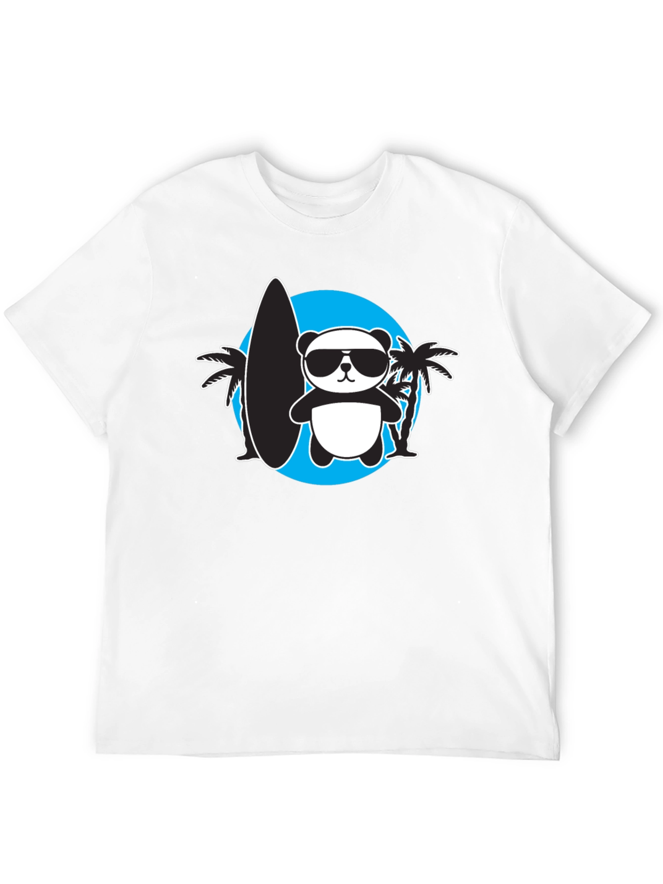 Cool Panda Surfer Graphic Tee