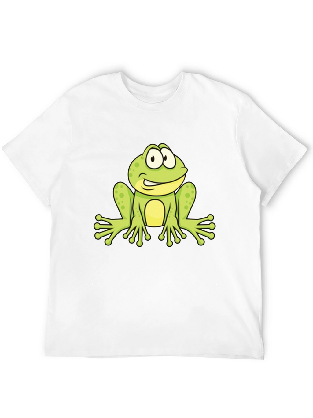 Frog Graphic Black T-Shirt - Fun Cartoon Design
