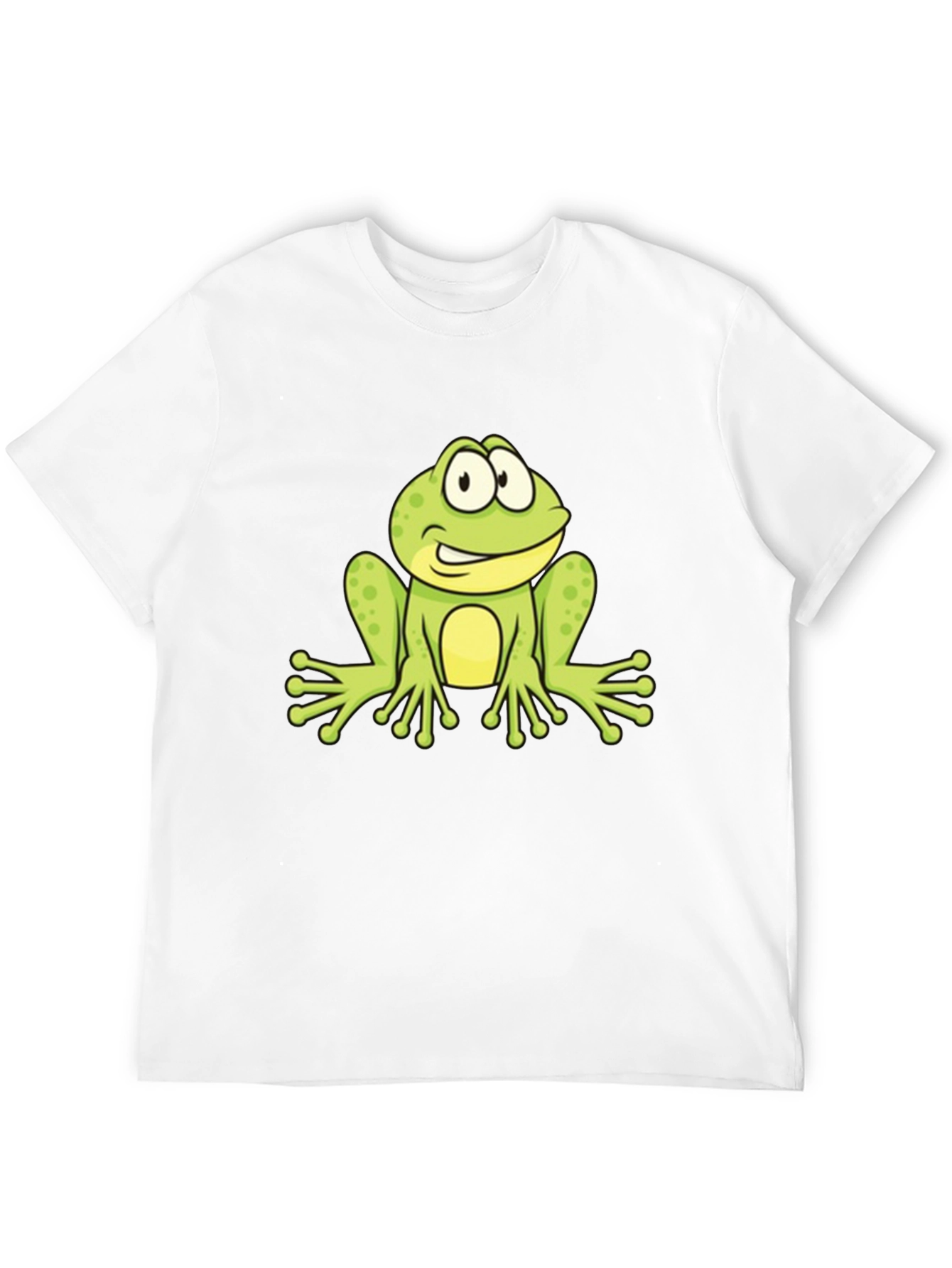 Frog Graphic Black T-Shirt - Fun Cartoon Design