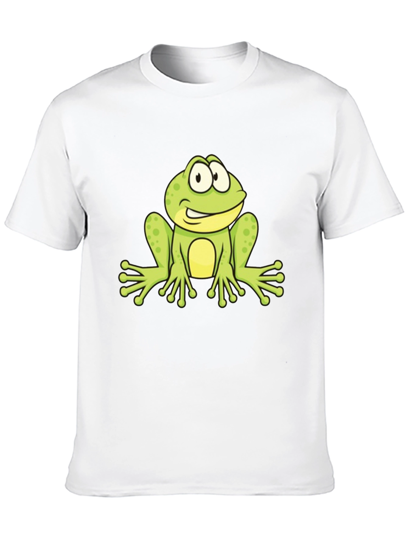 Frog Graphic Black T-Shirt - Fun Cartoon Design