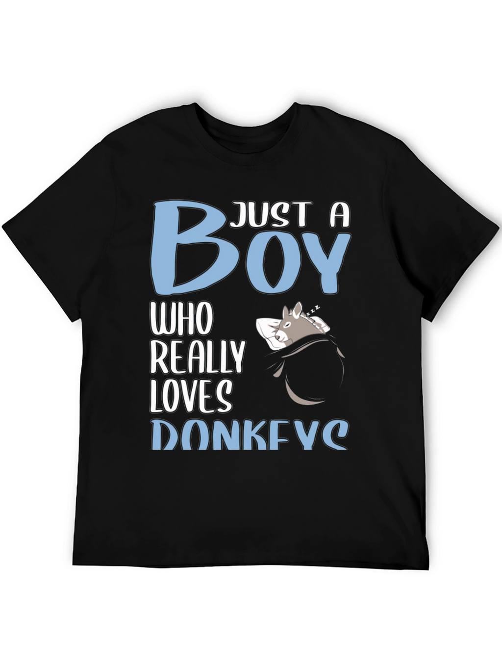Just a Boy Who Really Loves Donkeys T-Shirt