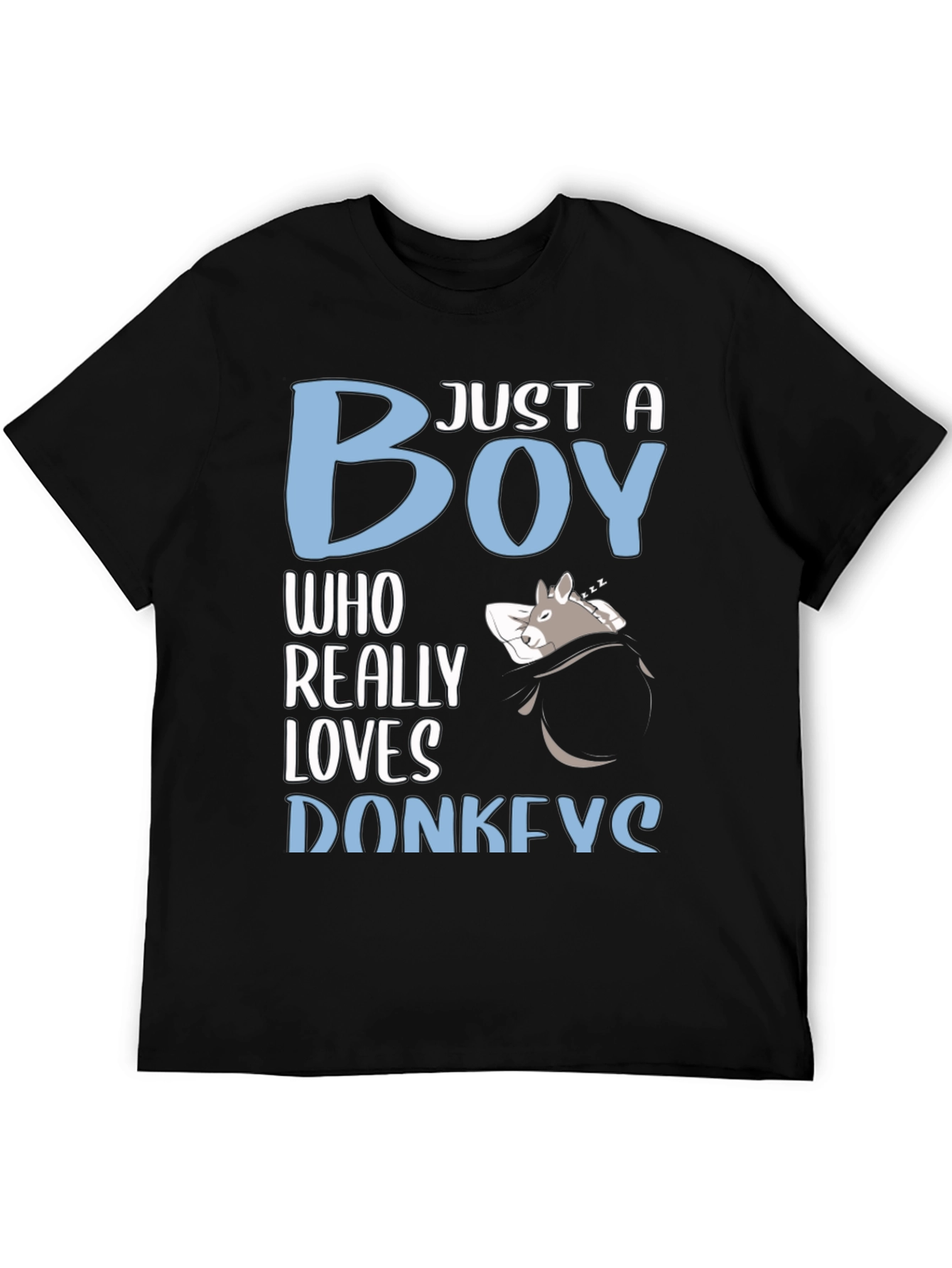 Just a Boy Who Really Loves Donkeys T-Shirt