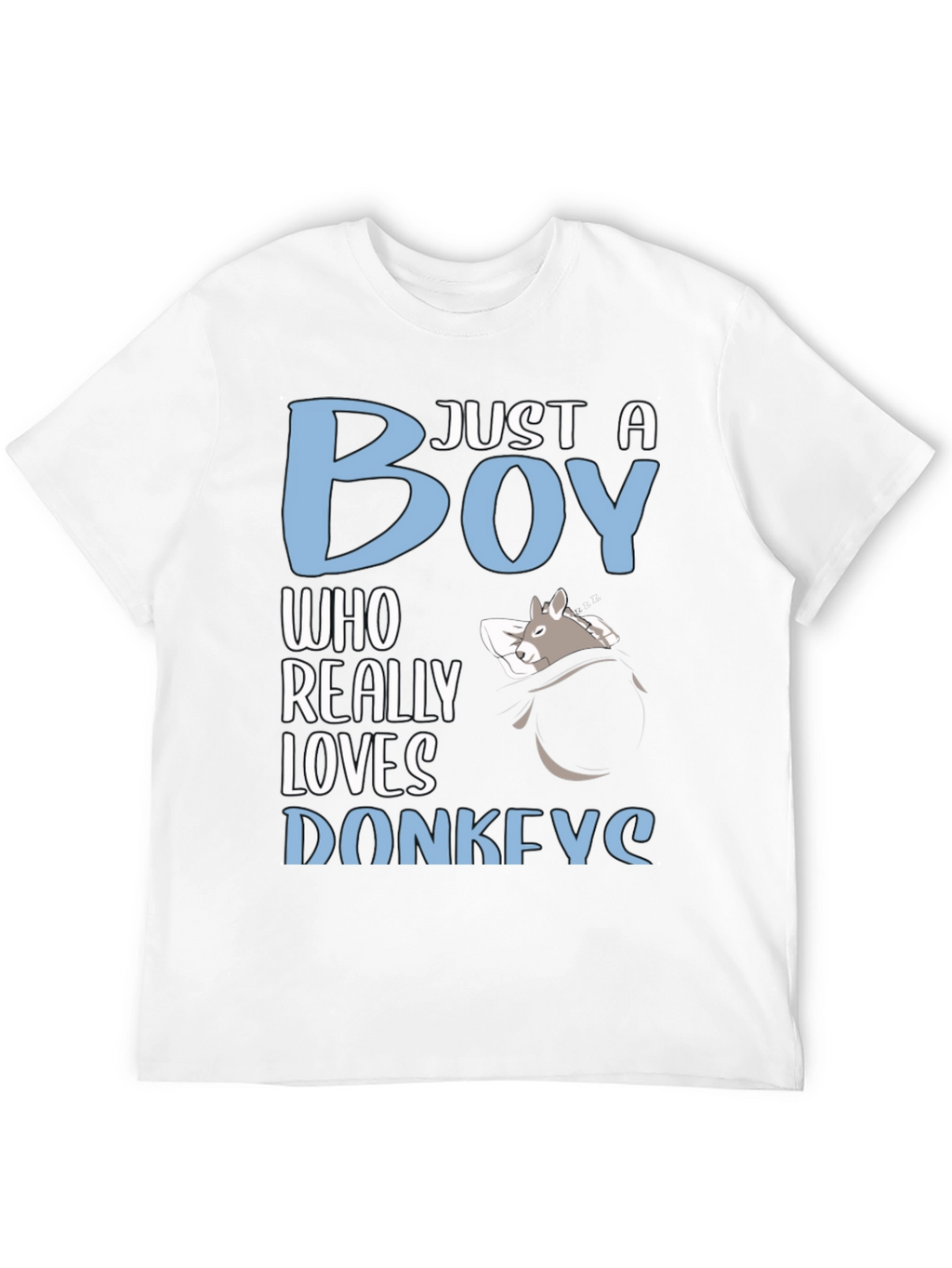 Just a Boy Who Really Loves Donkeys T-Shirt