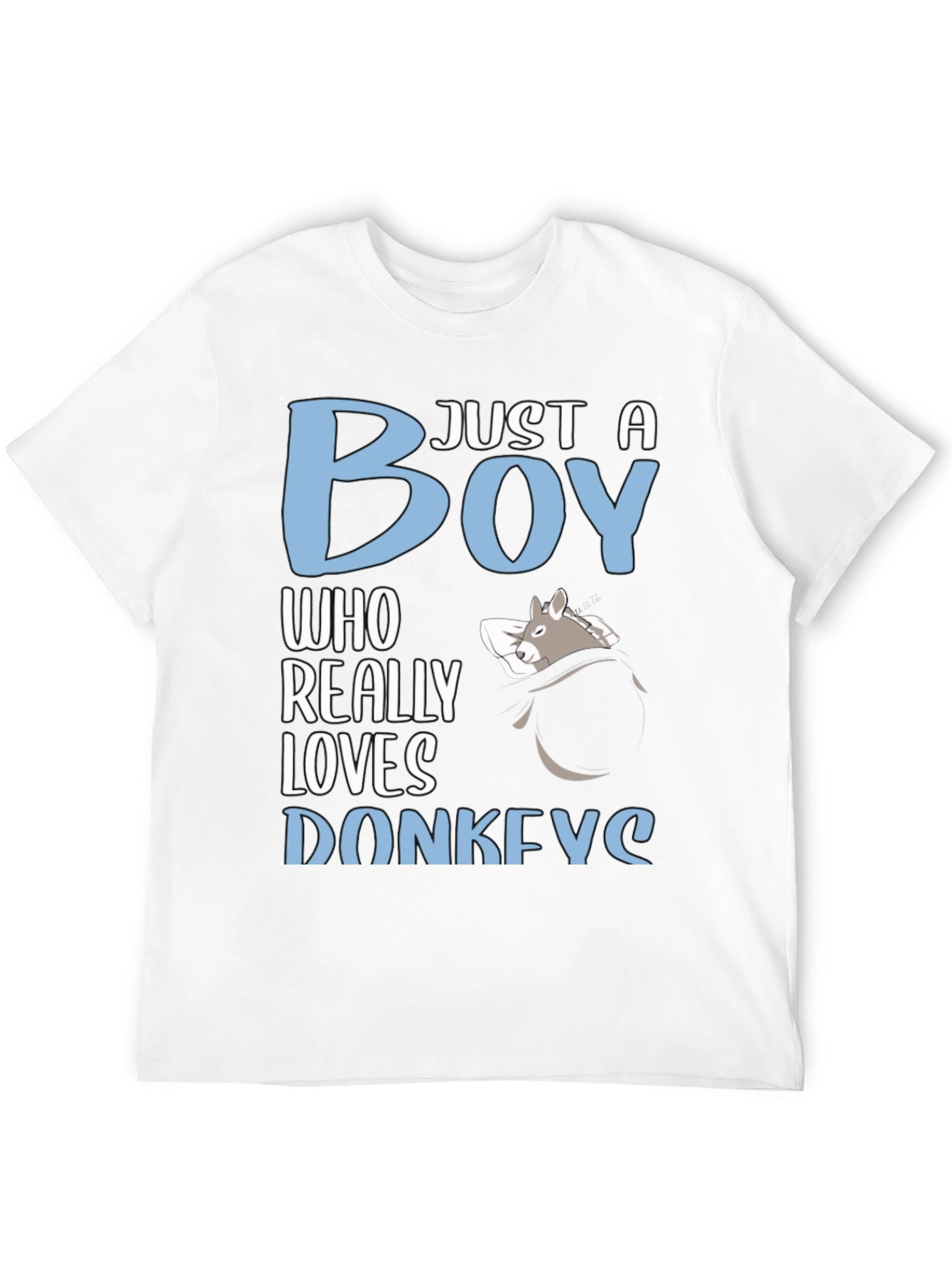 Just a Boy Who Really Loves Donkeys T-Shirt