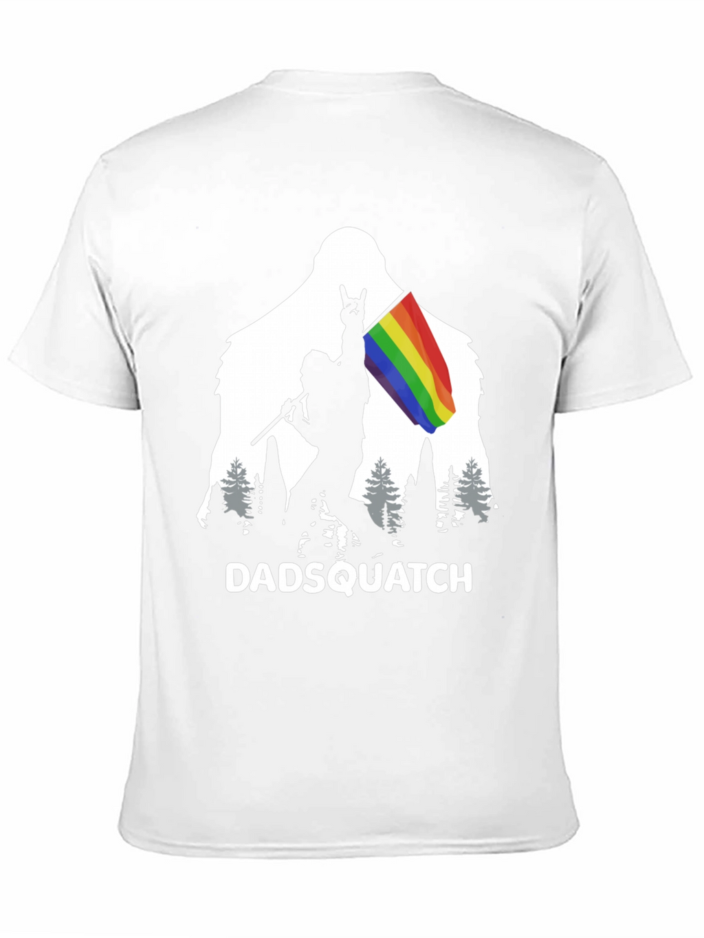 DADSQUATCH Tee - Bigfoot Rainbow Pride!