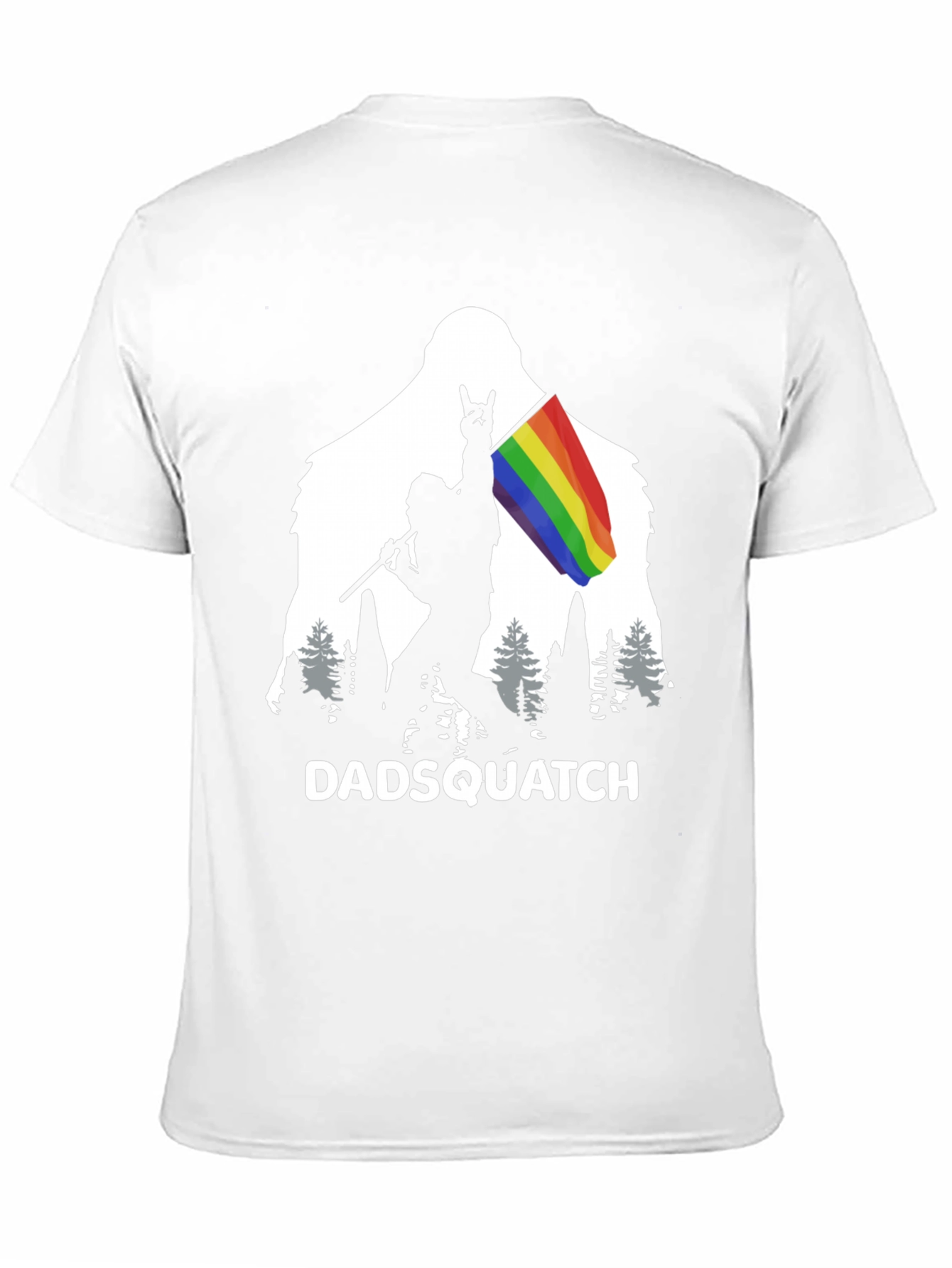 DADSQUATCH Tee - Bigfoot Rainbow Pride!