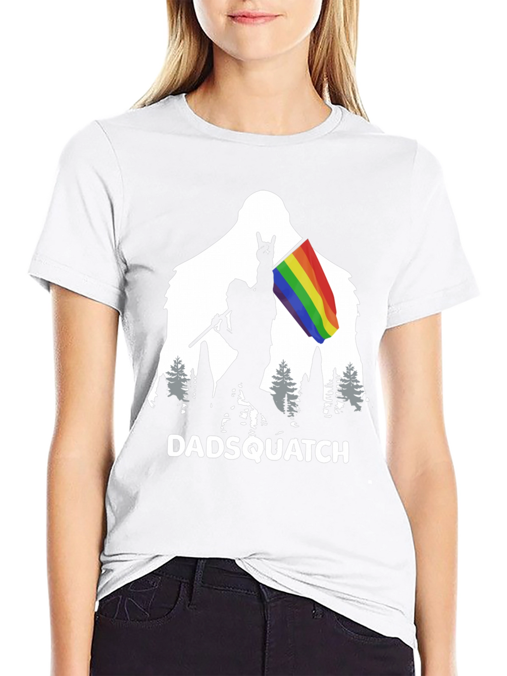 DADSQUATCH Tee - Bigfoot Rainbow Pride!