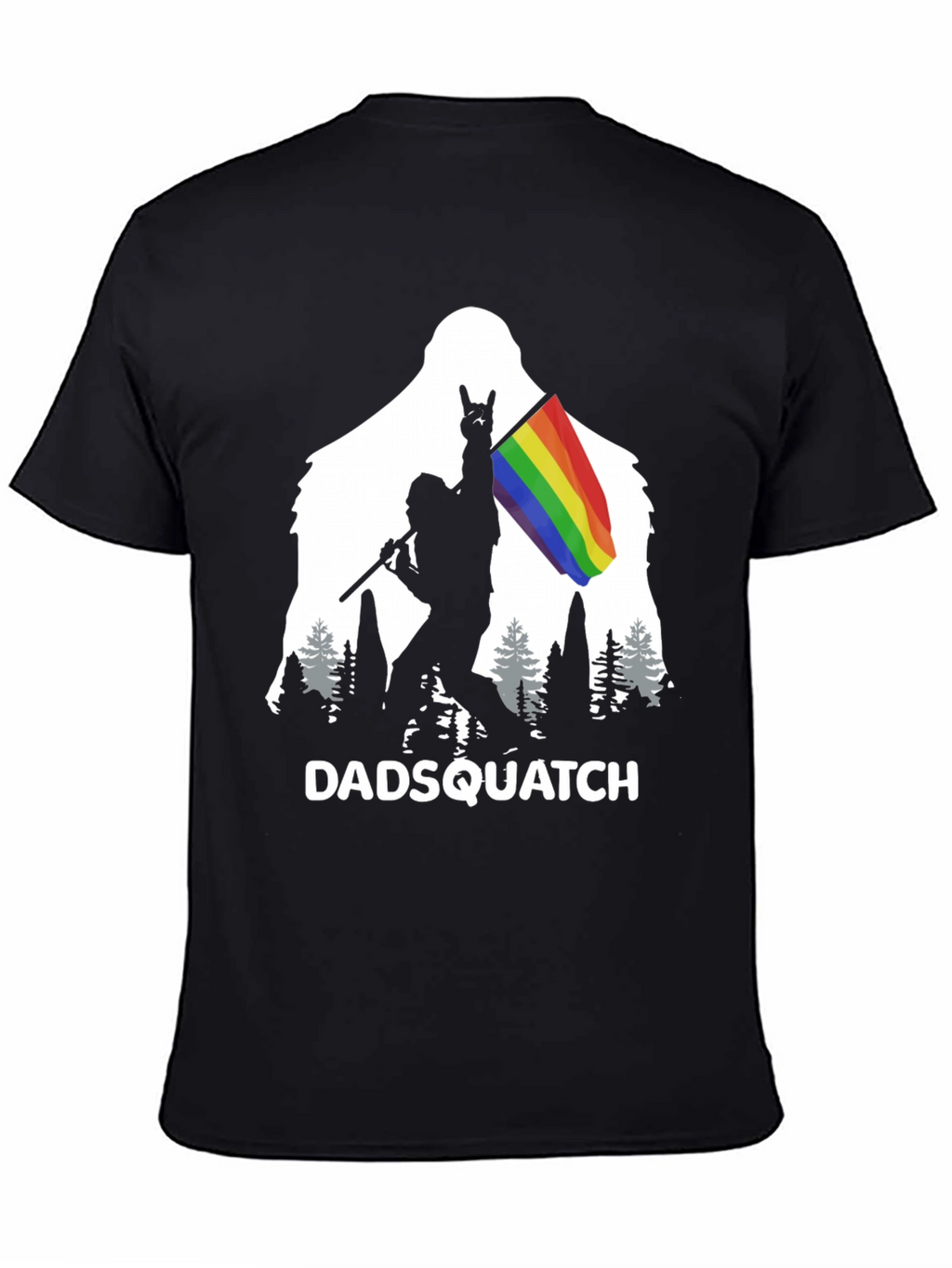 DADSQUATCH Tee - Bigfoot Rainbow Pride!