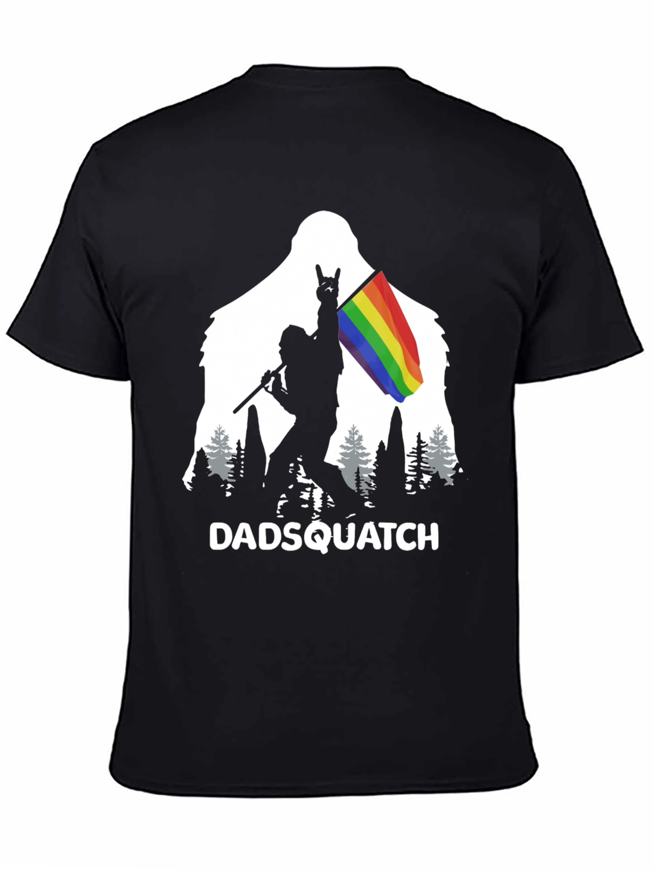 DADSQUATCH Tee - Bigfoot Rainbow Pride!