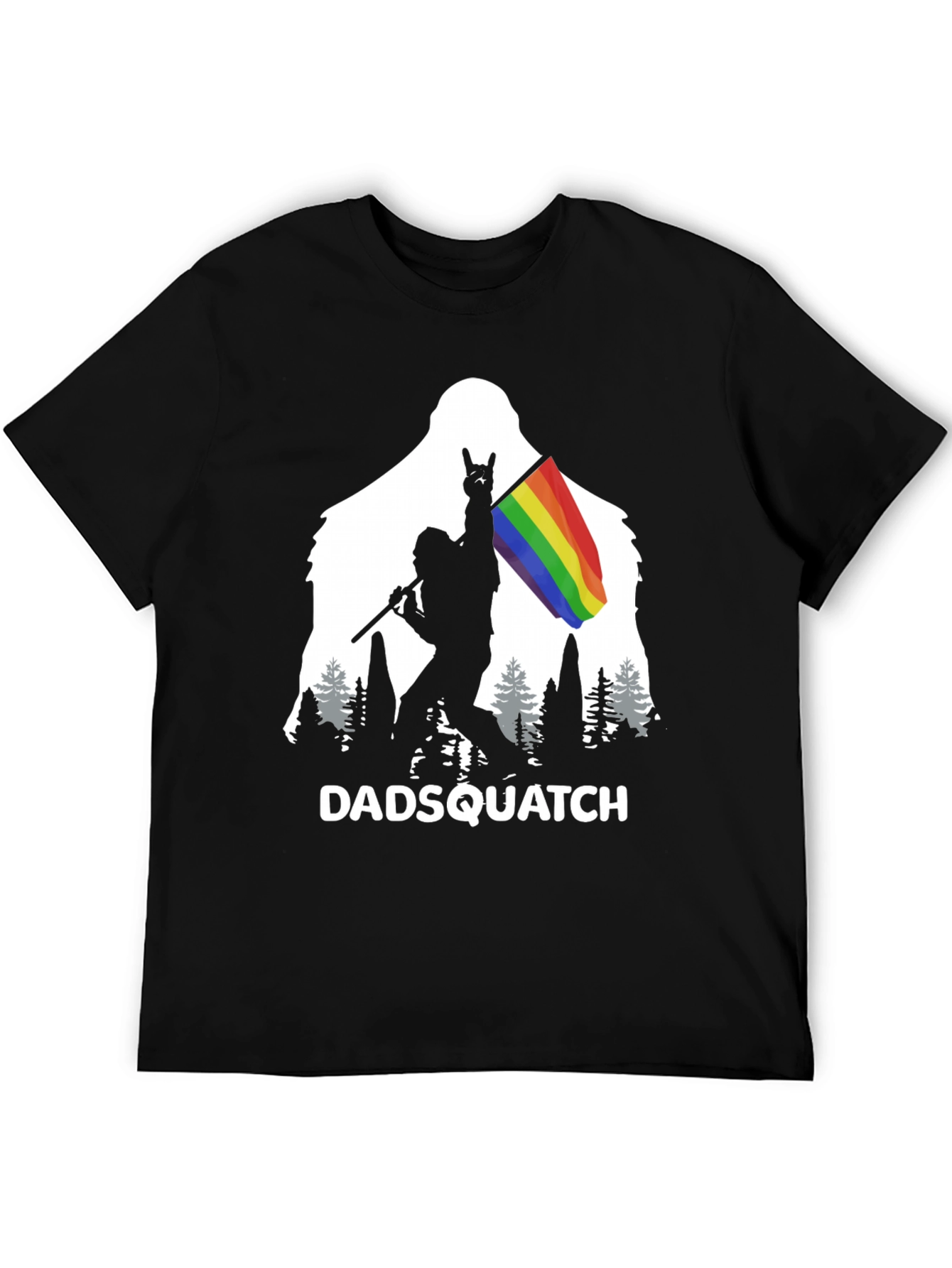 DADSQUATCH Tee - Bigfoot Rainbow Pride!