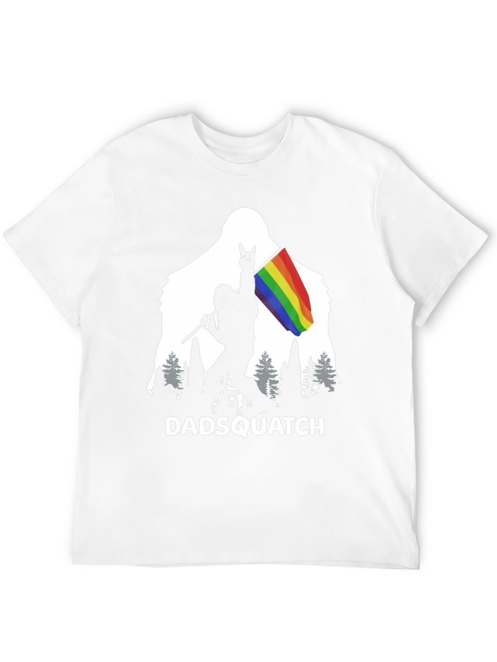 DADSQUATCH Tee - Bigfoot Rainbow Pride!
