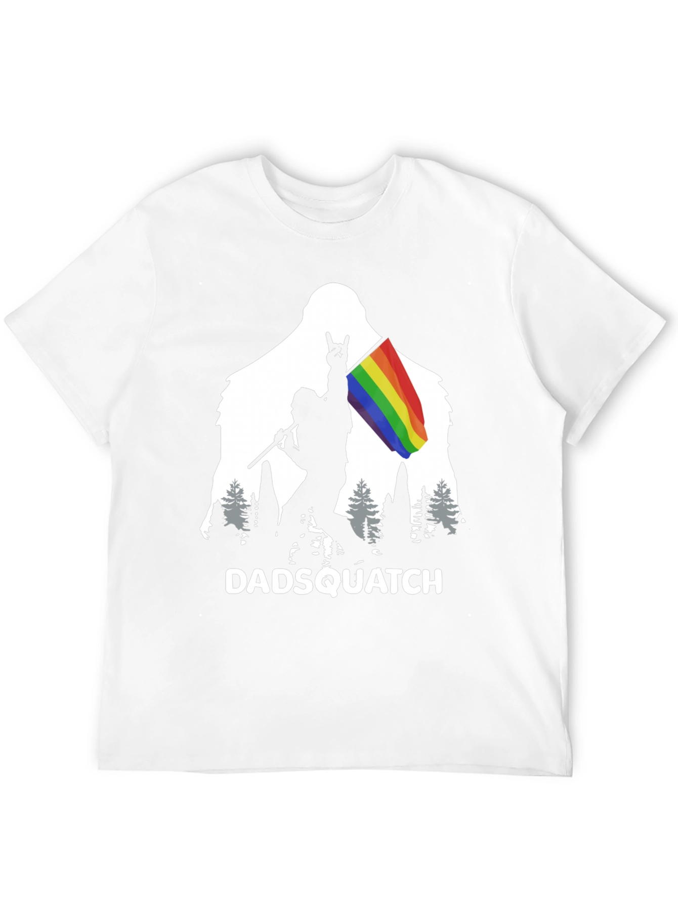 DADSQUATCH Tee - Bigfoot Rainbow Pride!