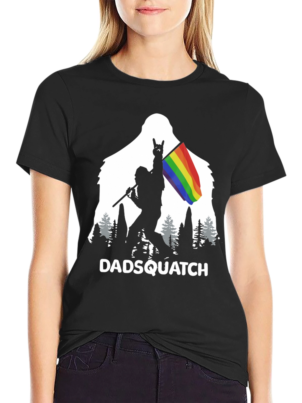 DADSQUATCH Tee - Bigfoot Rainbow Pride!