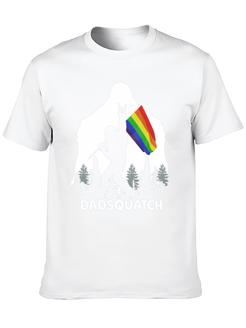 DADSQUATCH Tee - Bigfoot Rainbow Pride!